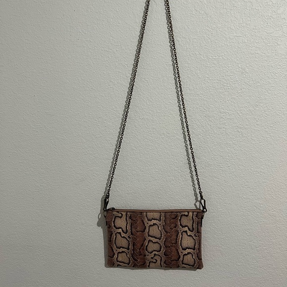 Bottega Veneta Snake Embossed Leather Crossbody - Picture 2 of 9